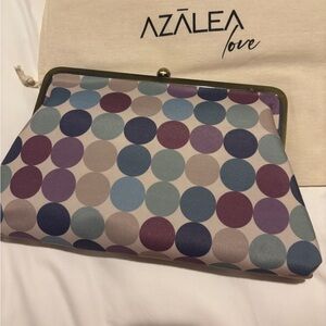 Azalea Love Polka Dot Clutch in Purple & Blue